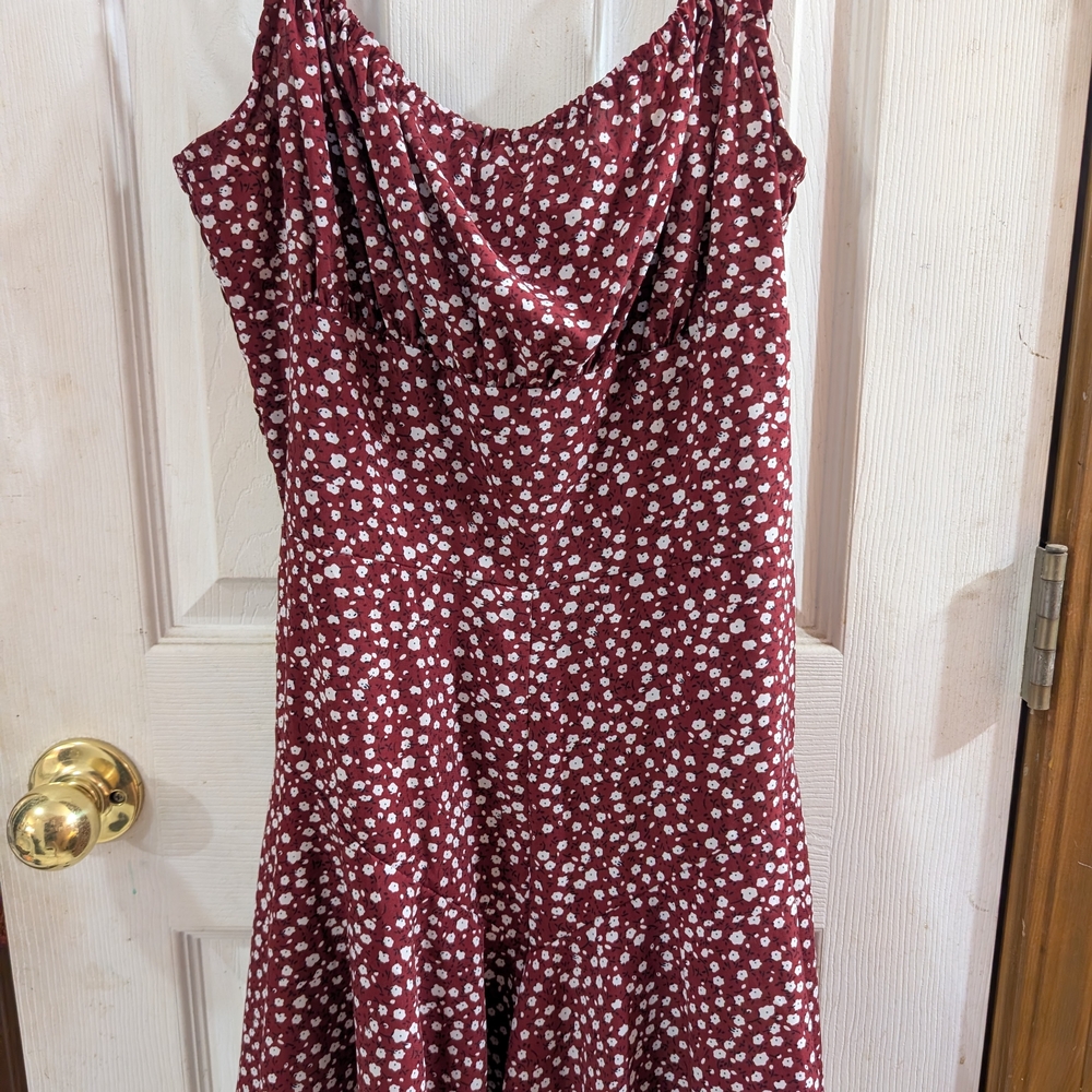 Elegant Floral Red Romper